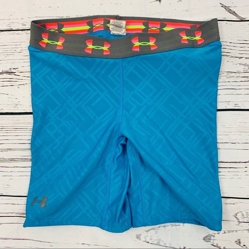 Under Armour blue sliding shorts small blue